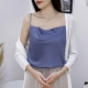 Áo cánh nữ tính sling lụa cổ điển, người nổi tiếng lưới, váy mùa hè bên trong rộng rãi, áo vest không tay phía dưới - Áo ba lỗ