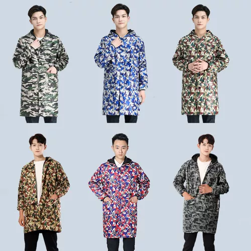 Водонепроницаемый нагрудник подходит для мужчин и женщин, камуфляжный утепленный длинный демисезонный фартук для работы, анти-грязь