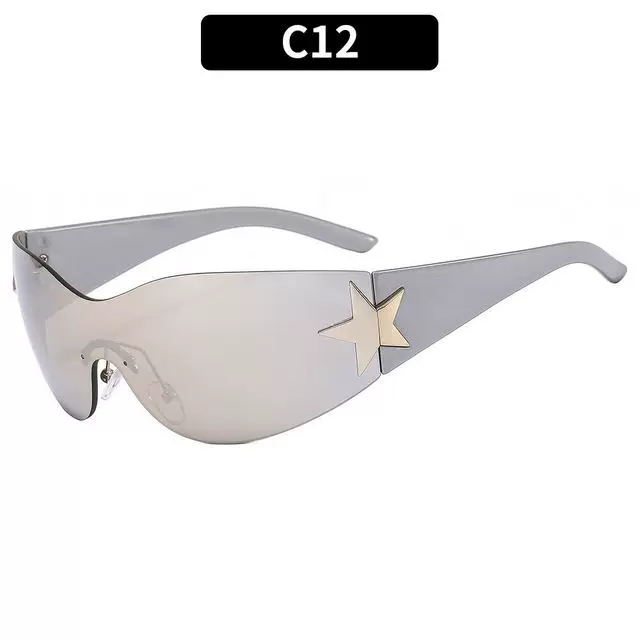 Очки солнцезащитные PUNK One PIECE SUNGLASSSES GOGGLE New Y2K RIMLESS SUN GLASSES