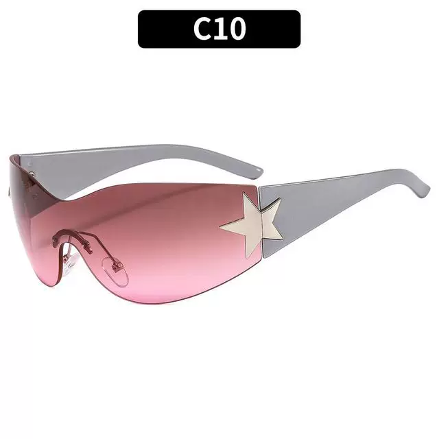 Очки солнцезащитные PUNK One PIECE SUNGLASSSES GOGGLE New Y2K RIMLESS SUN GLASSES