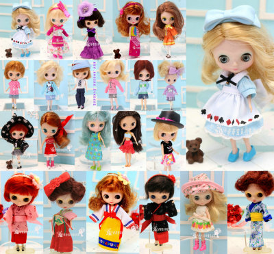 taobao agent TAKARA genuine Petite Mini Blythe mini cloth doll clothing clothing kimono