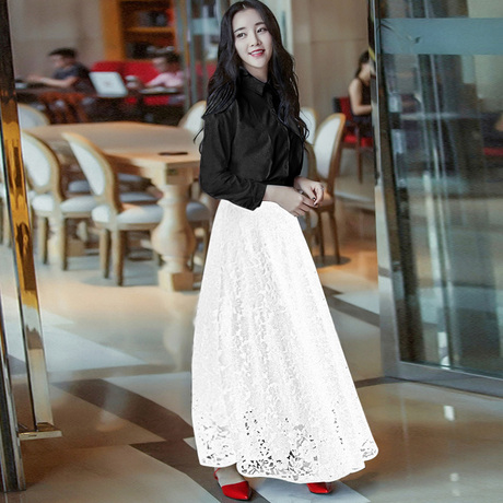 【蕾丝蕾丝半身裙】_蕾丝半身裙图片_蕾丝中长裙价格_搭配分享 - 爱