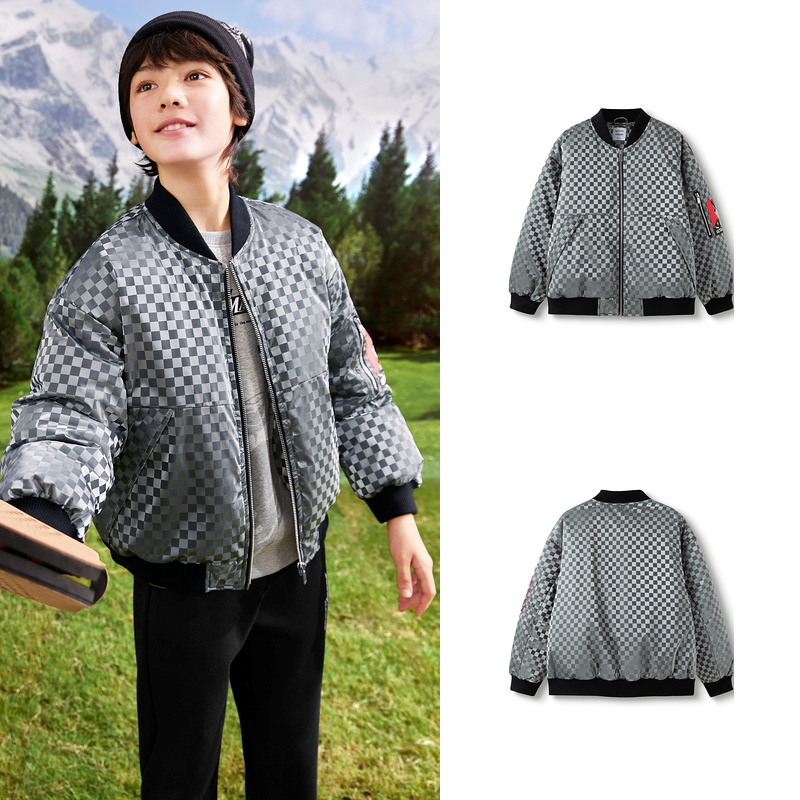 【奥特曼IP】巴拉巴拉 童装儿童羽绒服男童秋冬外套99元包邮，卷后 