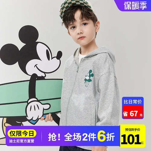 Дисней, летняя одежда, осенняя толстовка с капюшоном, осенний детский комплект для отдыха, в западном стиле