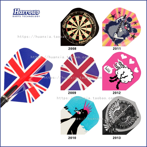 Британские Harrows Импортировали Quadro 2 Professional Dart Tail Dart Wing Professional Dart Lease 3 таблетки