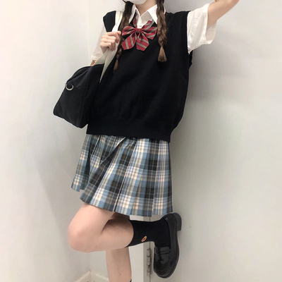 taobao agent [Report in Tokyo] Original authentic JK uniforms, wild school for college style pleated skirts/night music skirt