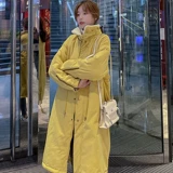 Утепленная куртка, зимний длинный пуховик, 2023, средней длины, в корейском стиле