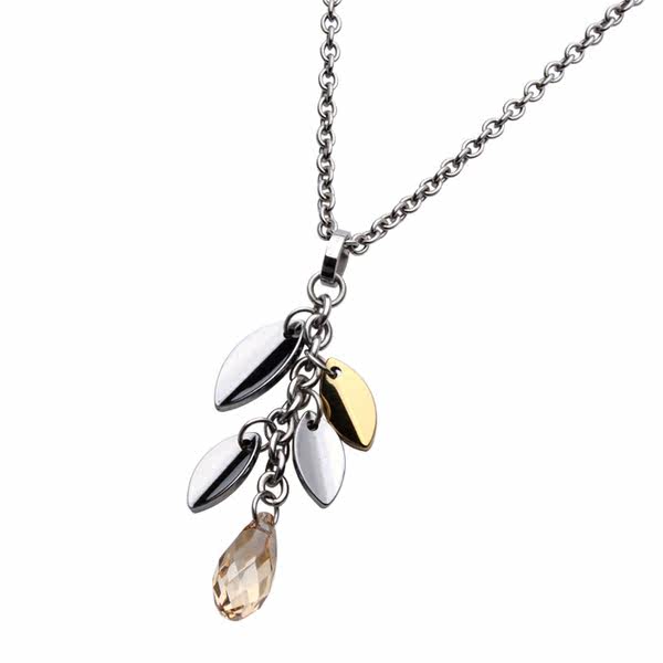 Дизайнерское ожерелье, золотая вода, подвеска из кварца, аксессуар, подарок на день рождения