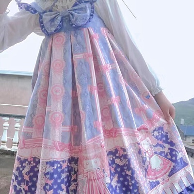 taobao agent Sleevless dress, cute autumn slip dress, Lolita Jsk, Lolita style