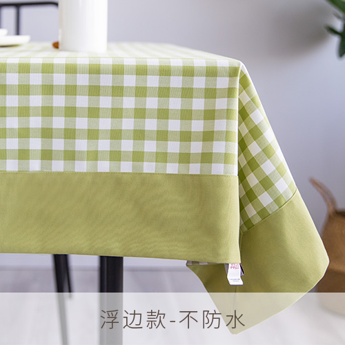 tablecloth cloth waterproof rectangular table cloth nordic ins fresh tea table table cloth green plaid student desk cloth