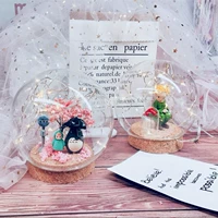 Рождественский день Святого Валентина. Оригинальный материал DIY Baosen Deer Рождественский маленький принц Totoro Crystal Ball Light