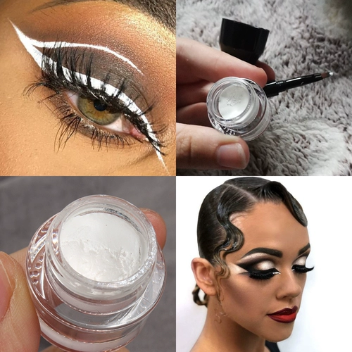 Белый карандаш для глаз, белая база под макияж, краска для бровей, европейский стиль, косплей