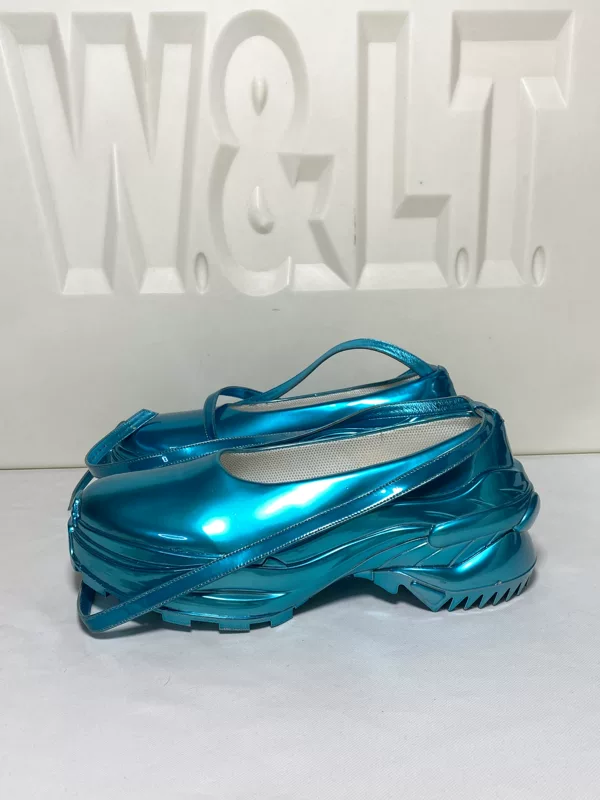 Новые кроссовки MAISON Margiela Electric Light Blue Silver Wells Sports Low Shoes Maryzhen