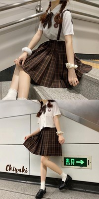 taobao agent [Dream and Treasure Spot] National brand JK uniform fruit cake caramel Macchido orthodox skirt neck tie
