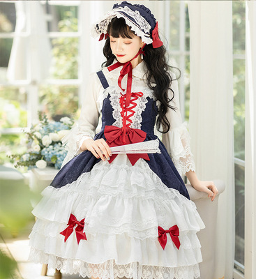 taobao agent [FAIRYDREAM spot] National brand lolita weave brocades Twilight Xuexue Xue Ji Qinglian marry gorgeous JSK