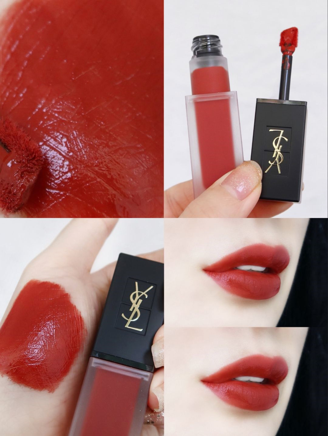 ysl圣罗兰水光唇釉613610黑管416粉金粉管唇釉202207211214