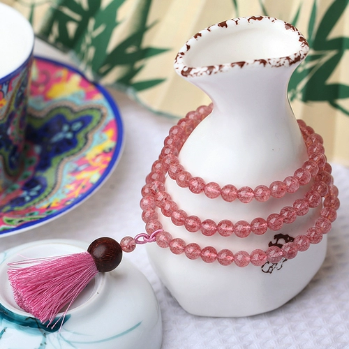 Оригинальный дизайнерский кварц, китайское ожерелье с кисточками, летний розовый аксессуар, китайский стиль, коллекция 2021