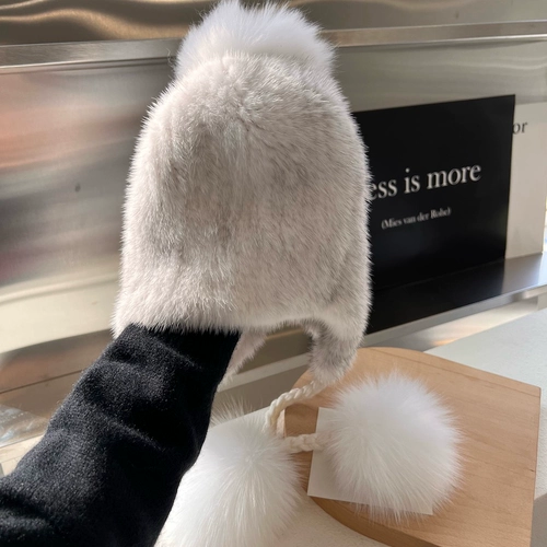 Термическая норковая норка новой леди с плетеная норка норка -Уорглион трасс лиса лиса