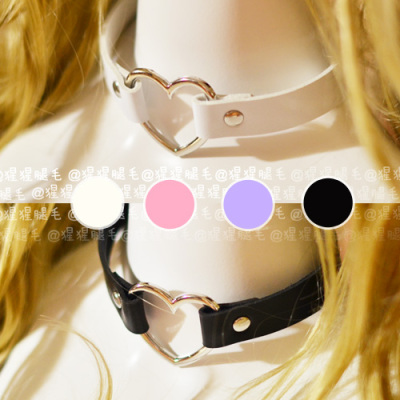 taobao agent Polyurethane belt, choker, black and white pink-purple soft bracelet