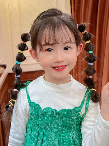 Детская милая безвредная резинка, эластичный аксессуар для волос, не повреждает волосы