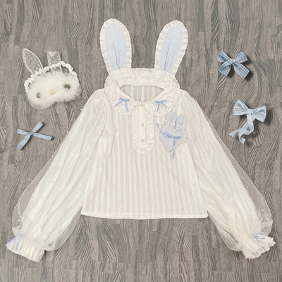 taobao agent Original rabbit Alice Japanese soft girl sweet lolita cute rabbit ear shirt shirt Lolita in Lolita