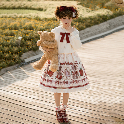 taobao agent Winter dress, mini-skirt, jacket, Lolita style, Lolita Jsk