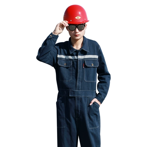 Износостойкий комбинезон с молнией, увеличенная толщина, защита от ожогов