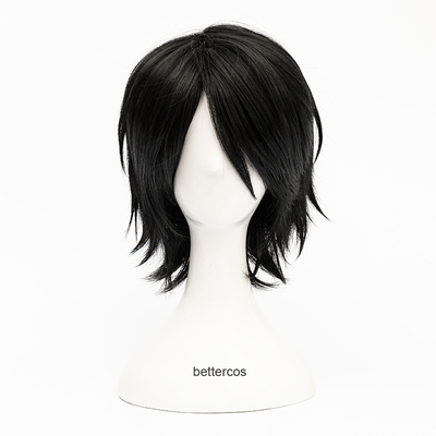 taobao agent Tennis black wig, cosplay