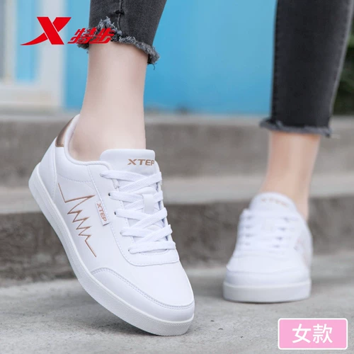 Xtep, зимние кроссовки, белая обувь, демисезонная повседневная обувь, спортивная обувь