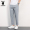 [Regular style] Light gray - cropped pants