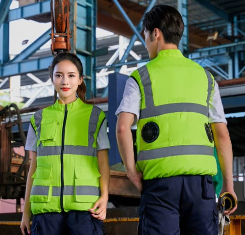 Летний охлаждающий светоотражающий жилет, вентилятор, наука и технология