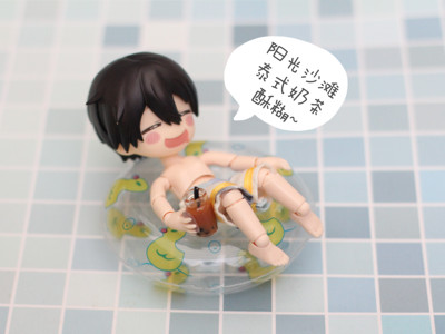 taobao agent S-AGU] BJD8 points 12 points OB11 Bubble Mattwa uses shooting props to play pearl milk tea swimming rings