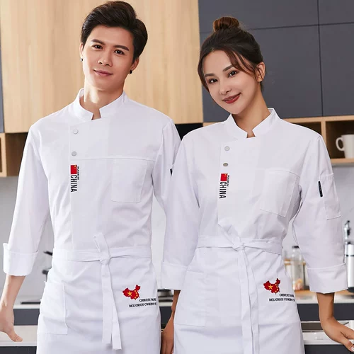 Дышащий хлопковый лонгслив для работы, короткий рукав, китайский стиль, делается под заказ