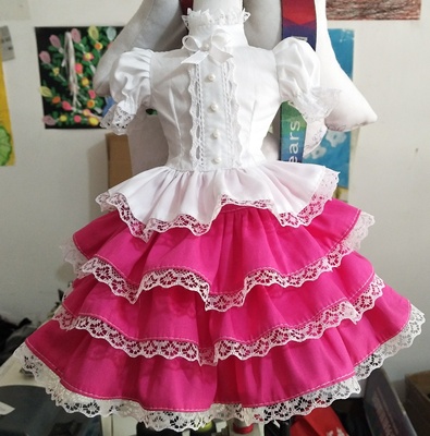 taobao agent Suzhou Aunt BJD baby clothing 3 minutes, 4 points, 6 points, cute cake skirt, two -piece set