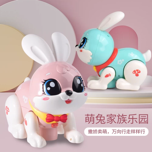 Талисман, кролик, кукла девочка со светомузыкой, детская игрушка, год кролика, талисман года, подарок на день рождения