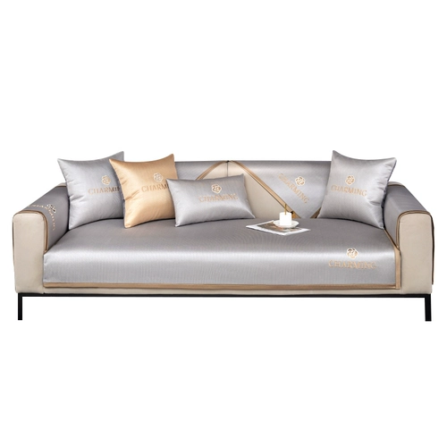 Шелковый летний диван, нескользящий современный элитный коврик, подушка, сделано на заказ