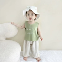 Фрукты зеленое, улыбающееся лицо, модальный жилет