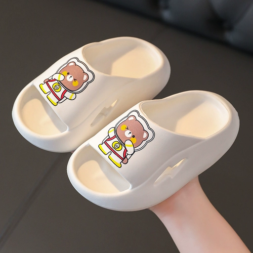 Детские летние тапочки для мальчиков, нескользящие слайдеры, мягкая подошва