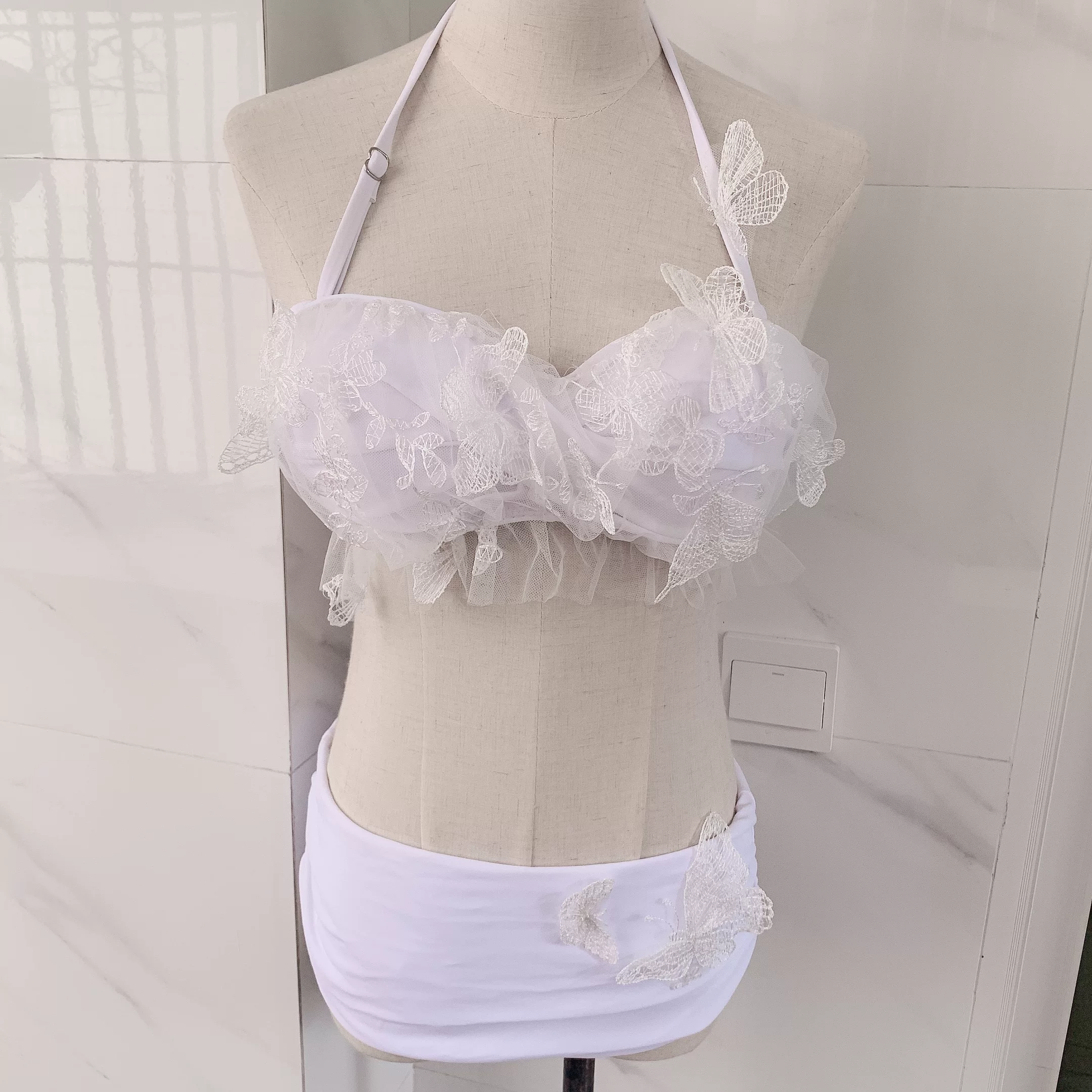 Split swimwear, cute Japanese set, 3 piece set