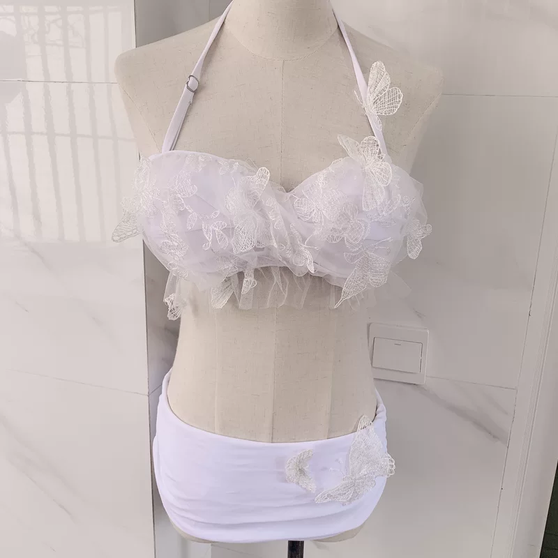 Split swimwear, cute Japanese set, 3 piece set