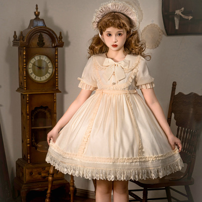 taobao agent Genuine cute universal dress, doll for princess, Lolita style, fitted, doll collar