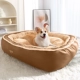 Собачье гнездо ленивое диван собаки [основной картинка коричневый кофе] Новый продукт 
