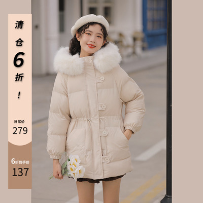 taobao agent Winter sexy bag, velvet down jacket, suitable for teen
