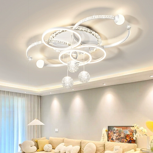 Лампа для гостиной, современный потолочный светильник, расширенный креативный кварц, простой и элегантный дизайн, изысканный стиль, популярно в интернете