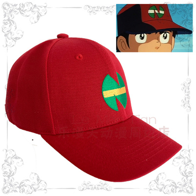 taobao agent Ruo Lin Yuan San embroidered hat Red football teenager/captain Xiaoyi Nange Elementary School cos peaked hat
