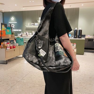 taobao agent Fashionable shoulder bag, denim sports one-shoulder bag, 2023 collection