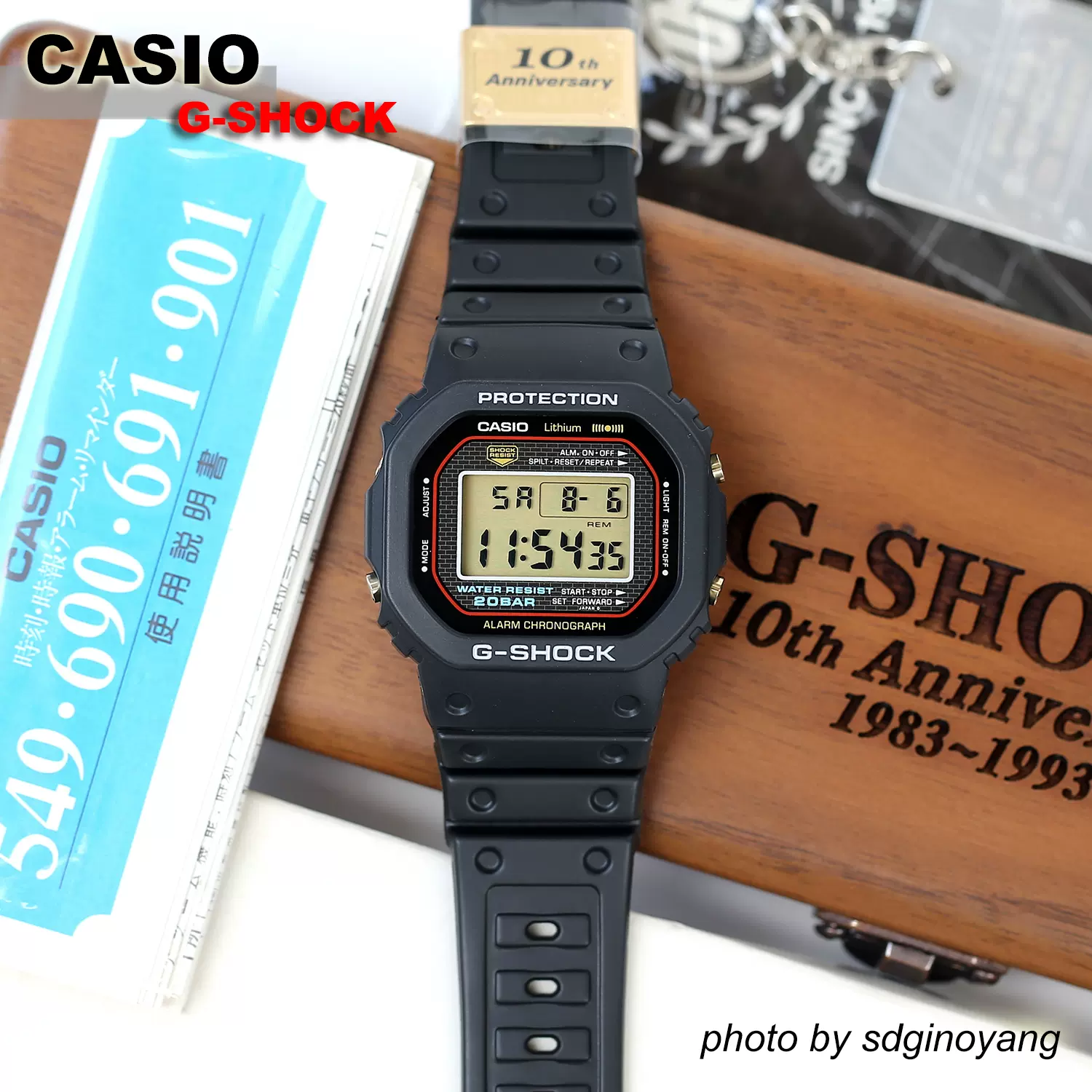 CASIO卡西欧G-SHOCK DW-5000C 1983年初代G-SHOCK(历史G) CASIO卡西欧G-SHOCK DW-5000C 1983年初代G-SHOCK(历史G)