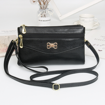 taobao agent Fashionable small bag with zipper, shoulder bag, one-shoulder bag, city style