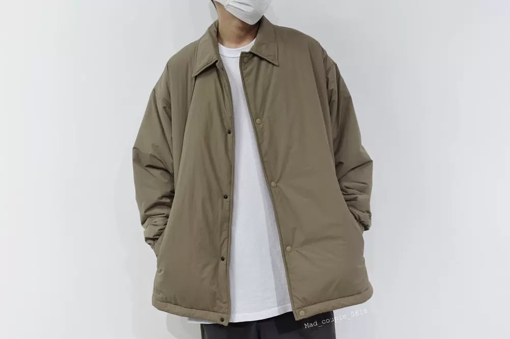 [现货 FREAK'S STORE JACKET 户外机能纯色棉服抽绳教练夹克 21AW]