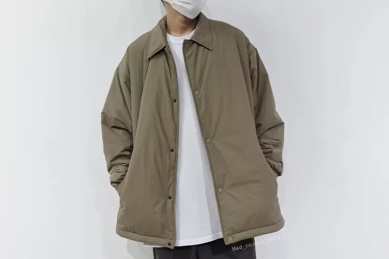 [现货 FREAK'S STORE JACKET 户外机能纯色棉服抽绳教练夹克 21AW]